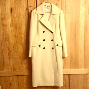 Off white Wool winter coat